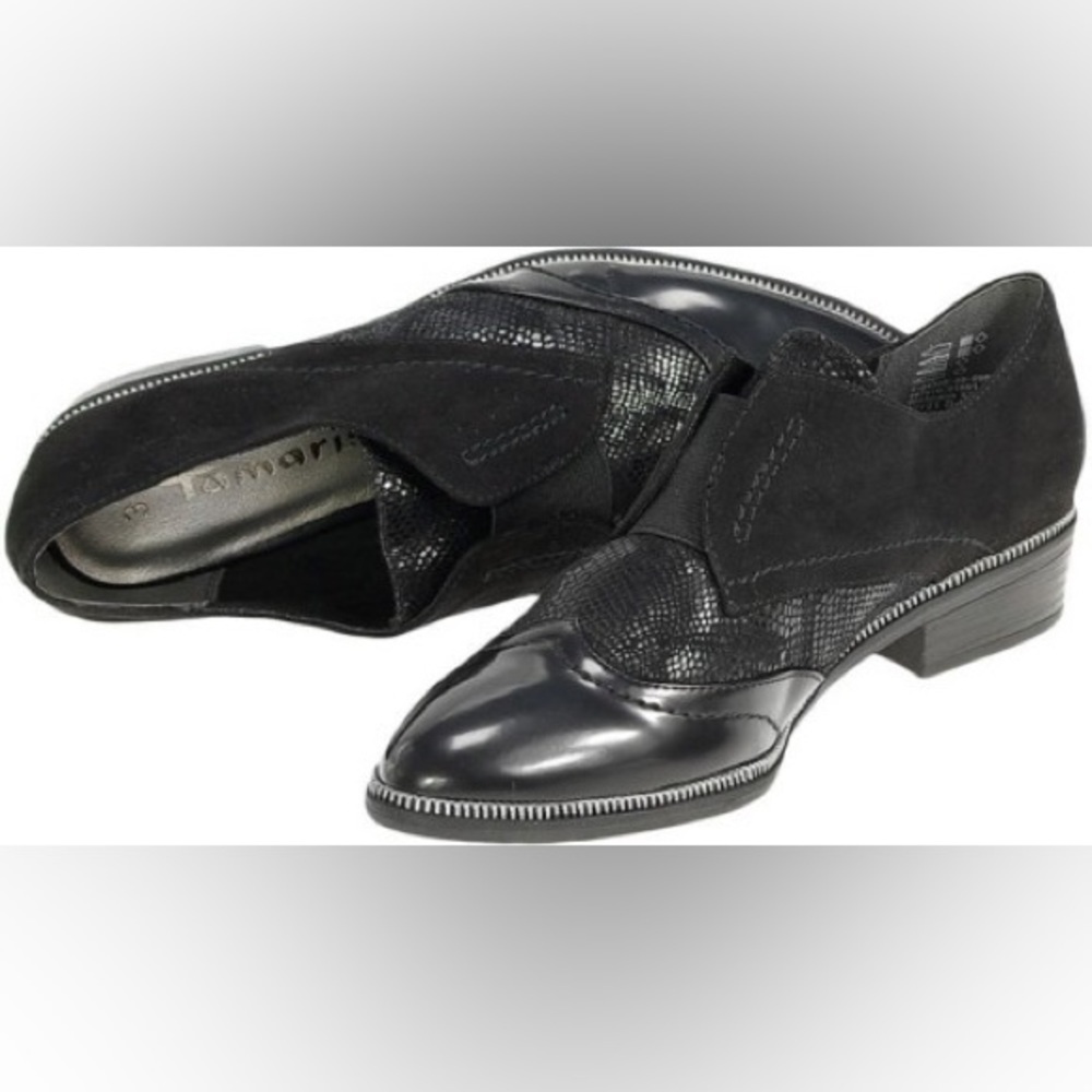058. Tamaris Phanie Flat Oxfords size EU 41/US 10. - Picture 3 of 6